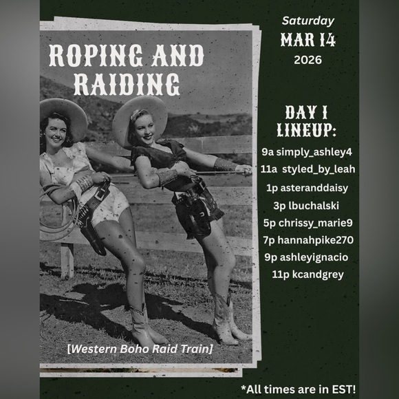 Other - 🤠🚂 ROPING & RAIDING Western Boho Train Show